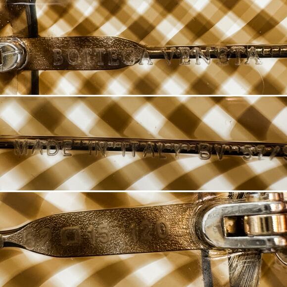 Bottega Veneta intrecciato check checkered oversized wrap sunglasses + case - Picture 8 of 9